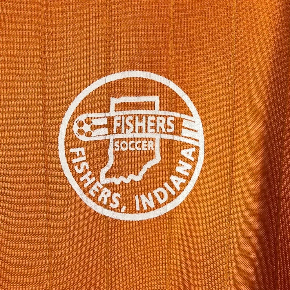 80s Vintage Adidas Long Sleeve Soccer Jersey Men's XL Orange Blokecore